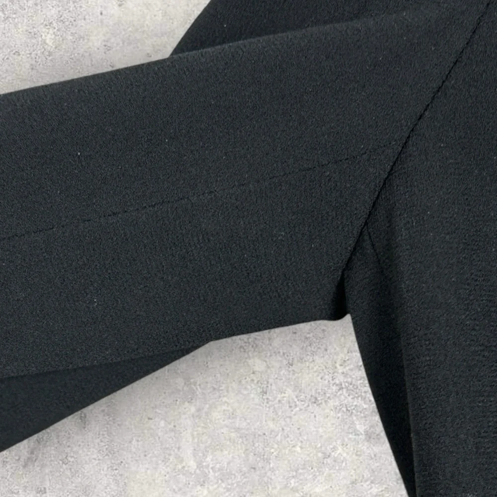 Aritzia Babaton‎ Delos Blazer Black Drape Size 2 Cupro Crepe Minimalist Career - Picture 8 of 16